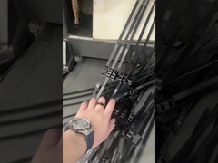 Lazos reutilizables plásticos de la cremallera del cable del diente del negro de nylon reverso ULTRAVIOLETA de la atadura de cables