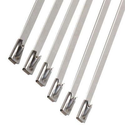 Ball Lock Zip Cable Tie Stainless Steel 304 Solid Exhaust Wrap Locking