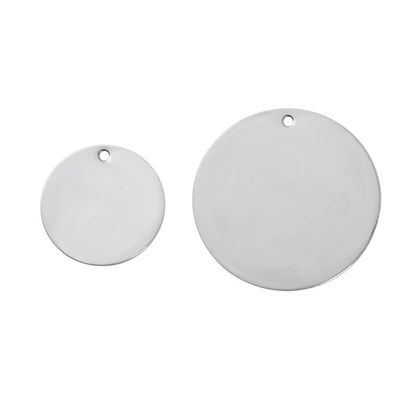 Round SS316 Cable Marker Plate Corrosion Resistance Stainless Steel ID Tag
