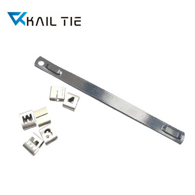 Metallic Luster SS Cable Tag Plate Printing Emboss Cable Marker Stainless Steel 316