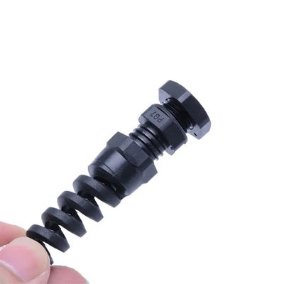 Nylon Spiral Electrical Cable Gland Long Thread Waterproof Npt 1/2 M PG G