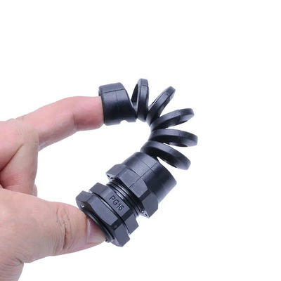 Nylon Spiral Flex Protecting Electrical Cable Gland Strain Relief M12 M20 M25
