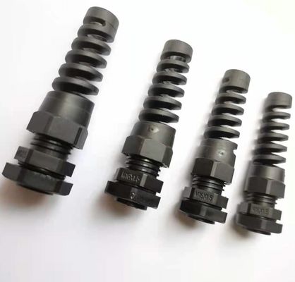 IP68 Waterproof Electrical Gland Connectors Flex Spiral Cable Gland Strain Relief