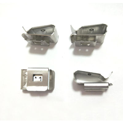Silver Solar Panel PV System Components Install Cable Clips SS304 2x4mm