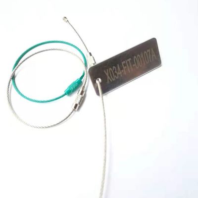 SS316 Cable Marker Plate 20mmx50mmx1mm Stainless Steel Cable Tag Customized
