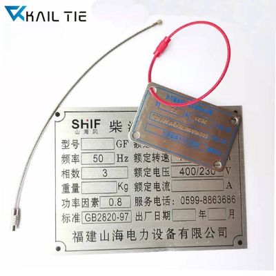 Etched Stainless Steel Metal Tags Custom Metal Engraved Name Plates