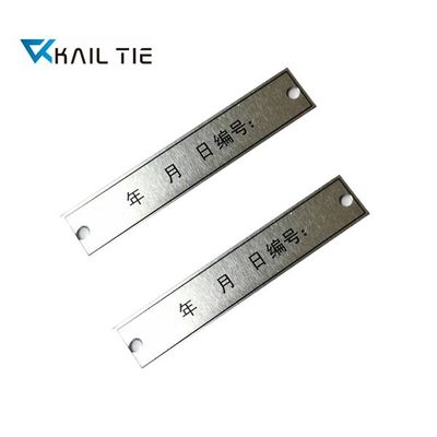 Blank Flat Custom Stamped Metal Tags Gravure Printing Laser Printing