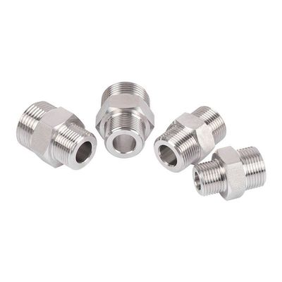 Nickel Plated Thread Reducer / Enlarger Stainless Steel Adapter Cable Gland NPT1 To NPT3/4